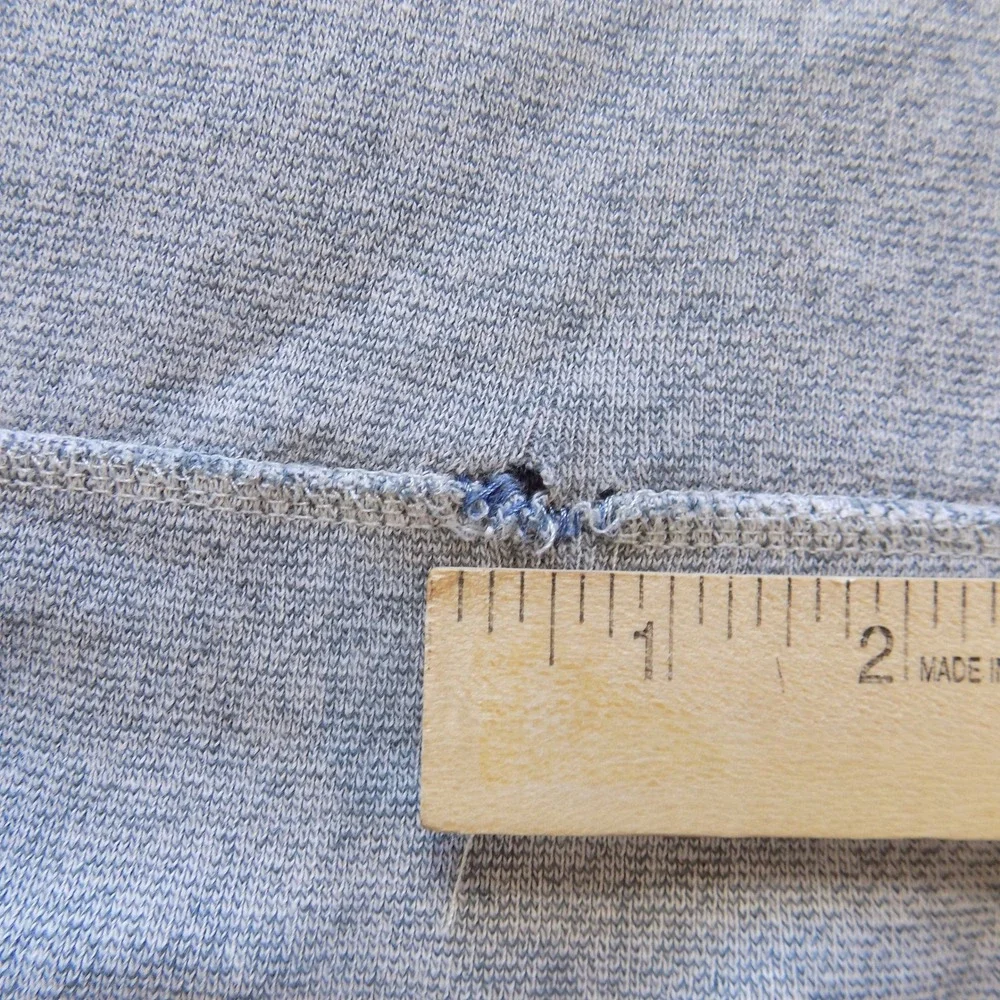 J. Crew Sweatshirt Mens XL Gray Fair V-Stitch Long Sleeve Cotton Pullover